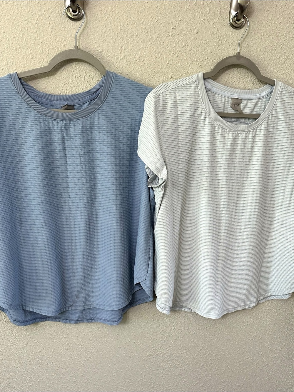 CALIA by Carrie Underwood Short-Sleeve Tee Duo in Light Blue and Ice Blue